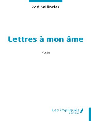 cover image of Lettres à mon âme
